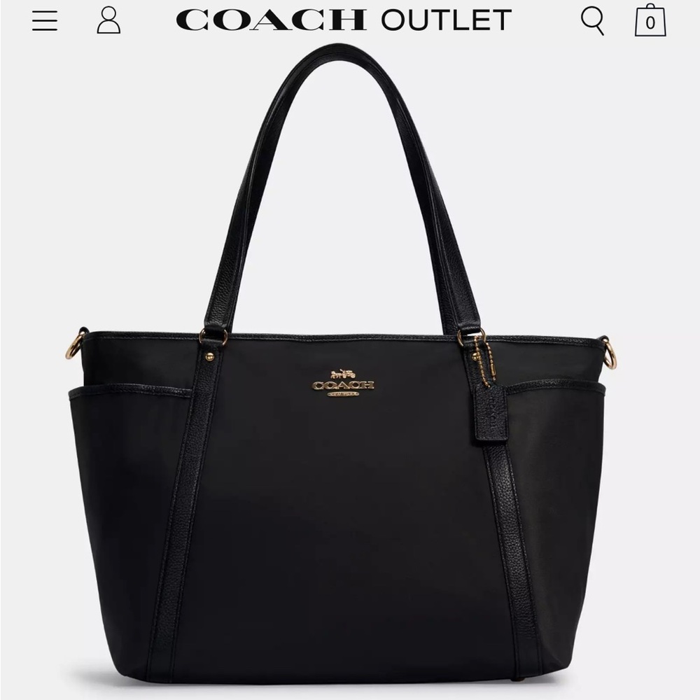 Coach Black Work Tote Baby Bag